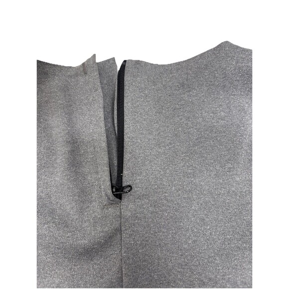 Theory + Zeen Size Small  Slim V neck Top  Heather Gray  zip back - Picture 10 of 15